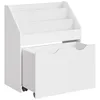 Image de SONGMICS Étagère pour Jouets, 3 Compartiments Bibliothèque pour Enfants, Boîte à Jouets Mobile, avec roulettes, Multi-Usage, pour Chambre d'enfant et Salle de Jeux, Blanc Nuage GKR041W10