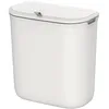 Image de SONGMICS Poubelle de Cuisine Suspendue, 9L, Petite Poubelle Compost, avec Couvercle, Déchets Alimentaires, Poubelle Murale, à Accrocher sur Placard, Armoire de Cuisine, Sous l’Évier, Blanc LTB820W9
