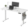 Image de Ochama x SONGMICS Bureau Électrique Réglable en Hauteur, 180 x 80 cm, Réglage Continu, Fonction Mémoire avec 4 Hauteurs, Blanc Nuage