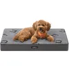 Image de Feandrea Panier pour Chiens, Coussin pour Animaux, Mousse Alvéolée, avec Poignée, Déhoussable, Utilisable des 2 Côtés, Hydrofuge, Taille M, 76 x 51 x 8 cm, Gris Tourterelle PGW241G01