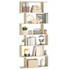 Image de VASAGLE Bibliothèque, Étagère à 6 Niveaux, 24 x 70 x 191,6 cm, Meuble de Rangement, Cloison Séparateur, pour Salon, Chambre, Bureau, Beige Naturel LBC061L01