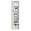 Image de VASAGLE Bibliothèque, Étagère sur 5 Niveaux, Meuble de Rangement Ouvert, Étagère, 24 x 30,2 x 134,2 cm, pour Salon, Bureau, Salle à Manger, Blanc Nuage LBC419W01