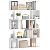 Image de VASAGLE Bibliothèque, Étagère sur 5 Niveaux, 24 x 90 x 159 cm, Meuble de Rangement, avec Compartiments Ouverts, pour Salon, Chambre, Bureau, Blanc Nuage LBC416W01