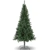 Image de Sapin de Noël Artificiel 7FT avec Support en métal, 800 Pointes de Branches, Montage Facile, décoration de Noël pour Bureau, Salon et Cuisine