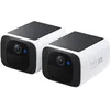Image de eufy Security, Caméra de Surveillance Extérieure Sans Fil WiFi eufy SoloCam S220, Pack de 2, Résolution 2K, Compatible Alexa, Wi-Fi 2.4 GHz, Sans Frais Mensuels