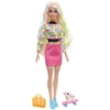 Image de Barbie Révéler L´ensemble De Couleurs Du Cadeau Néon Tie-dye Poupée Fleur