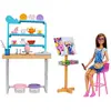 Image de Barbie Ensemble De Jeu De Studio D´art Relaxant Et Créatif Et Poupée