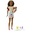Image de Barbie Coffret poupée Skipper Baby-Sitter brune, avec figurine de bébé et 5 accessoires, Jouet Enfant, Dès 3 ans, HJY31