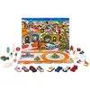 Image de Hot Wheels Calendrier De L’Avent avec 8 Voitures Et 16 Accessoires sur Le Thème De L’Hiver Plus Tapis De Jeu, Jouet Enfant, Dès 3 Ans, HKL74
