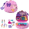 Image de Polly Pocket Coffret Toilettage Caniche avec 2 Figurines, 12 Accessoires, 2 Accessoires Qui Changent De Couleur, Jeu D’Eau, Jouet Enfant, Dès 3 Ans, HKV35