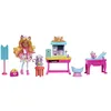 Image de Enchantimals Coffret de Jeu Bêtes Citadine, Cabinet du Docteur Chat avec poupée, Figurine de Chat, Meubles et Accessoires, Jouet Enfant, Dès 3 Ans, HLH22