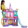 Image de Mattel Disney Princesses Château Magique Adventures, 3 Niveaux Avec 10 Zones De Jeu, 25 Accessoires Pour Poupées Inclus, Avec Lumières Et Sons, Un Toboggan et Piscine, dès 3 ans et Plus, HLW29