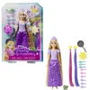 Image de Mattel Princesses Disney Poupée Raiponce Chevelure Conte de fées avec extensions capillaires qui changent de couleur et accessoires de coiffure, Jouet Enfant, Dès 3 ans, HLW18