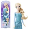 Image de Mattel Disney La Reine des Neiges Poupée Elsa avec tenue emblématique, chaussures, jupe, cape en tissu et accessoires, Jouet Enfant, Dès 3 ans, HLW47, Bleue de Base