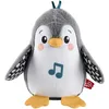 Image de Fisher-Price Peluche Musicale Pingouin, pour Le Jeu À Plat Ventre, avec Musique Et Mouvement, Favorise La Vue, Le Toucher Et L’Ouïe, Effet Apaisant, Jouet Enfant, Dès 3 Mois, HNC10
