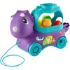Image de Fisher-Price Jouet D’Éveil Tricératops Lance-Balles Avec Effets Sonores Et Lumineux, 3 Niveaux D’Apprentissage Éveil Progressif, Version Française, Jouet Enfant, Dès 12 Mois, HNR56