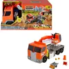 Image de Matchbox Coffret Action Drivers Excavatrice Transformable, Grand Camion-Benne Échelle 1/64 À Compartiments Pratiques, 4 Accessoires De Chantier, Jouet Enfant, A Partir De 3 Ans, HPD64