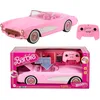 Image de Hot Wheels Voiture Télécommandée, Barbie Le Film - Voiture Corvette Radiocommandée À Piles Tirée du Modèle Réel Stingray 1956, en Métal, À Collectionner, Jouet Enfant, Ados et Adultes, HPW40