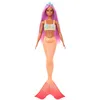 Image de Barbie Poupées Sirènes avec Cheveux Fantaisie et Serre-tête, Jouets sirènes avec Bustiers inspirés de Coquillages et nageoires colorées, HRR05