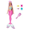 Image de Barbie Sirène Aux Longs Cheveux Et Accessoires De Coiffure Une Touche De Magie Poupée