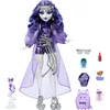 Image de Monster High Spectra Vondergeist Poupée avec furet Rhuen et accessoires, dont un sac à dos, une tablette, des friandises et bien plus, HXH77