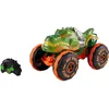 Image de Hot Wheels Monster Truck Véhicule Rageasaur radiocommandé à l’échelle 1/15 avec pneus crantés pour Une Meilleure adhérence Tout-Terrain et des Cascades sur Deux Roues, JBH03
