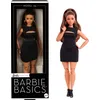 Image de Barbie Barbie Essentiels Poupée de Collection modèle 05 avec Cheveux Bruns, Petite Robe Noire et Chaussures à Talons, poupée articulée morphologie Ronde, tête de poupée Interchangeable, JBH73