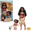 Image de Mattel Disney Vaiana et sa soeur, coffret de 2 poupées mode dans des looks emblématiques, animal Heihei, noix de coco et panier, inspiré du film, JBT66