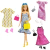 Image de Barbie Fashionista Avec 4 Poupées Mannequins