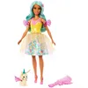 Image de Barbie A Touch of Magic Teresa Poupée et accessoires avec tenue fantastique, animal de compagnie, laisse et accessoires de mode, JCW51