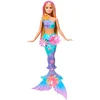 Image de Barbie Poupée Sirène Blonde Fleurie