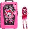 Image de Monster High Coffret Monstrueux Secrets Draculaura avec Poupée et Accessoires, Destination : Oasis Glamour avec Mallette et Plus de 19 Surprises comme des Vêtements, JDR50