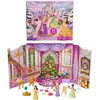 Image de Mattel Disney Princess Calendrier de l’Avent avec 24 cases contenant des surprises, notamment 3 petites poupées, 3 animaux, 6 tenues et 16 accessoires inspirés des films, JFG79