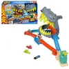 Image de Hot Wheels L’Attaque du Requin Coffret et véhicule en métal à l’échelle 1/64. 2 modes de jeu : terrassez le requin ou faites-vous dévorer, JHL96