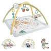 Image de Fisher-Price Mon Tapis d’Éveil Sensimals pour nouveau né, avec arche, mobile et jouets sensoriels pour bébé dès la naissance, JMN74