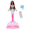Image de Barbie Sirène Bulles Magiques | Fonction bulles, solution, plateau, brosse à cheveux, cheveux longs colorés, JNM73