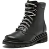 Image de Sorel Bottes imperméables en dentelle Lennox pour femme, Noir, sel de mer, 41 EU
