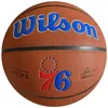 Image de WILSON Ballon de Basket Team Alliance, Philadelphia 76ERS, intérieur/extérieur, Cuir Mixte Taille : 7 WTB3100IDPHI