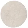 Image de Safavieh Tapis Shag pour Salon, Salle à Manger, Chambre à Coucher - August Shag Collection, Tapis à Poil Court, Beige, 122 X 122 cm