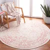 Image de SAFAVIEH Adirondack Tapis Rond 122 cm Rond, Ivoire & Rose