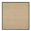 Image de Safavieh Tapis en Fibres Naturelles Salon, Salle à Manger, Chambre à Coucher - Natural Fiber Collection, Tapis à Poil Court, Naturel et Noir, 91 X 91 cm