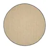 Image de SAFAVIEH Tapis en Fibres Naturelles Salon, Salle à Manger, Chambre à Coucher - Natural Fiber Collection, Tapis à Poil Court, Naturel et Noir, 122 X 122 cm