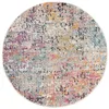Image de Safavieh Tapis Contemporain pour Salon, Salle à Manger, Chambre à Coucher - Madison Collection, Tapis à Poil Court, Gris et Rose, 122 X 122 cm