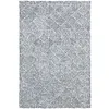 Image de Safavieh Tapis Contemporain pour Salon, Salle à Manger, Chambre à Coucher - Abstract Collection, Tapis à Poil Court, Bleu et Ivoire, 61 X 91 cm