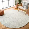 Image de SAFAVIEH Tapis Contemporain pour Salon, Salle à Manger, Chambre à Coucher - Abstract Collection, Tapis à Poil Court, Ivoire et Vert, 122 X 122 cm