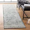Image de Safavieh Tapis Contemporain pour Salon, Salle à Manger, Chambre à Coucher - Abstract Collection, Tapis à Poil Court, Noir et Ivoire, 76 X 183 cm