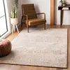 Image de Safavieh Tapis Contemporain pour Salon, Salle à Manger, Chambre à Coucher - Abstract Collection, Tapis à Poil Court, Ivoire et Rouille, 91 X 91 cm