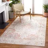 Image de SAFAVIEH Tapis Traditionnel Idéal pour Les Zones à Fort Passage - Tucson Collection, Tapis à Poil Court, Gris Clair et Rouille, 152 X 244 cm