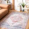 Image de Safavieh Tapis Traditionnel Rug Idéal pour Les Zones à Fort Passage - Lavable en Machine et Antidérapant - Tucson Collection, Tapis à Poil Court, in Bleu et Beige, 183 X 274 cm