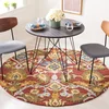 Image de Safavieh Tapis Contemporain pour Salon, Salle à Manger, Chambre à Coucher - Blossum Collection, Tapis à Poil Court, Multi, 122 x 122 cm